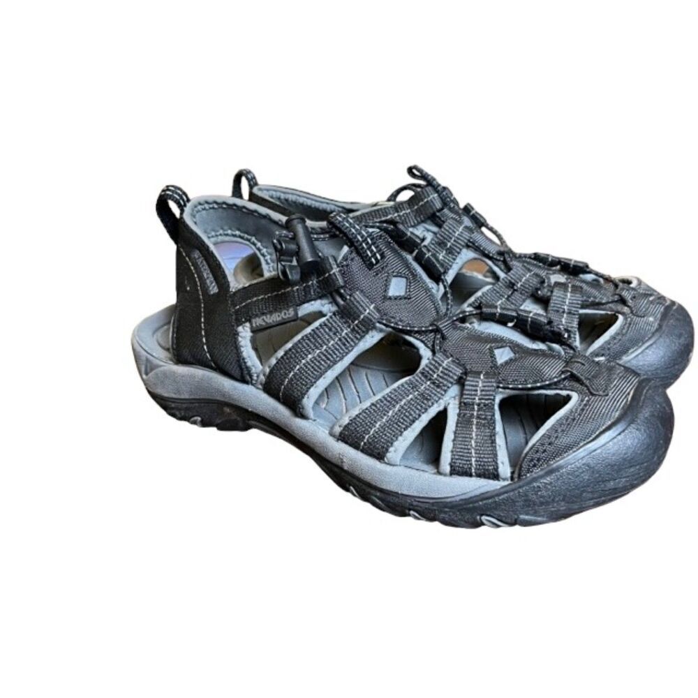 Nevados Women's Sandals Black Gray‎ Bungee Size 9